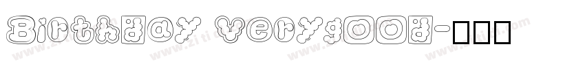 Birthday Verygood字体转换